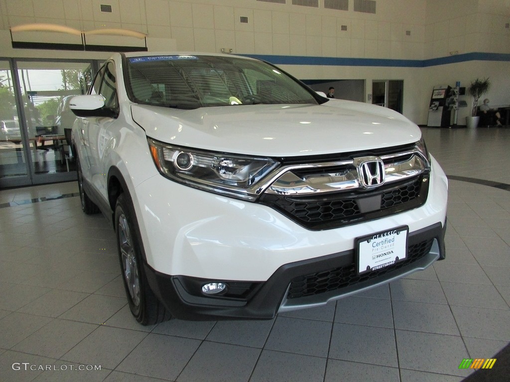 2018 CR-V EX-L AWD - White Diamond Pearl / Ivory photo #6