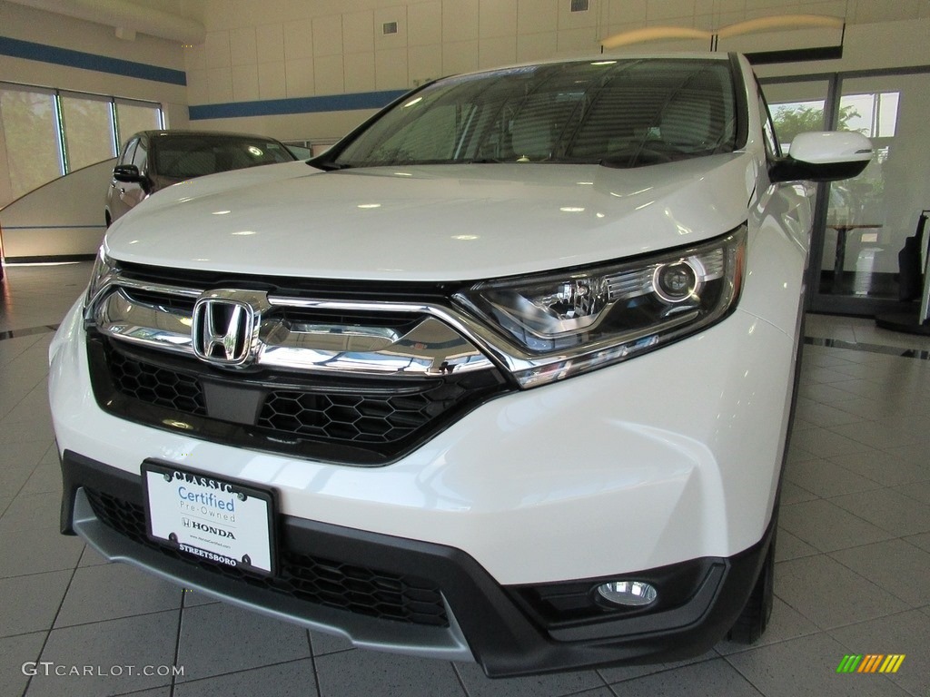 2018 CR-V EX-L AWD - White Diamond Pearl / Ivory photo #7