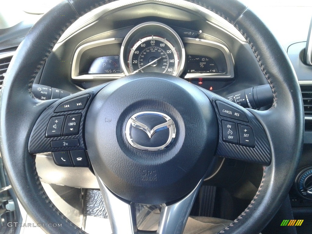 2016 Mazda MAZDA3 i Touring 4 Door Black Steering Wheel Photo #138241180