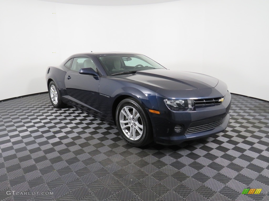 2015 Camaro LS Coupe - Blue Velvet Metallic / Black photo #3
