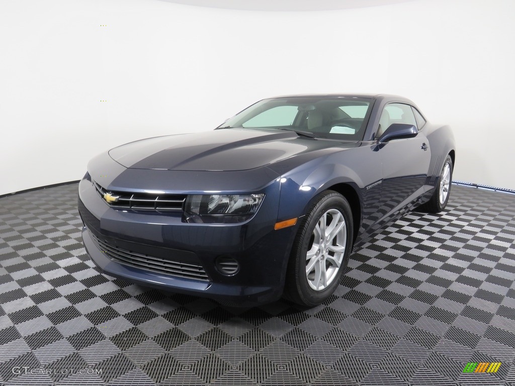 2015 Camaro LS Coupe - Blue Velvet Metallic / Black photo #8