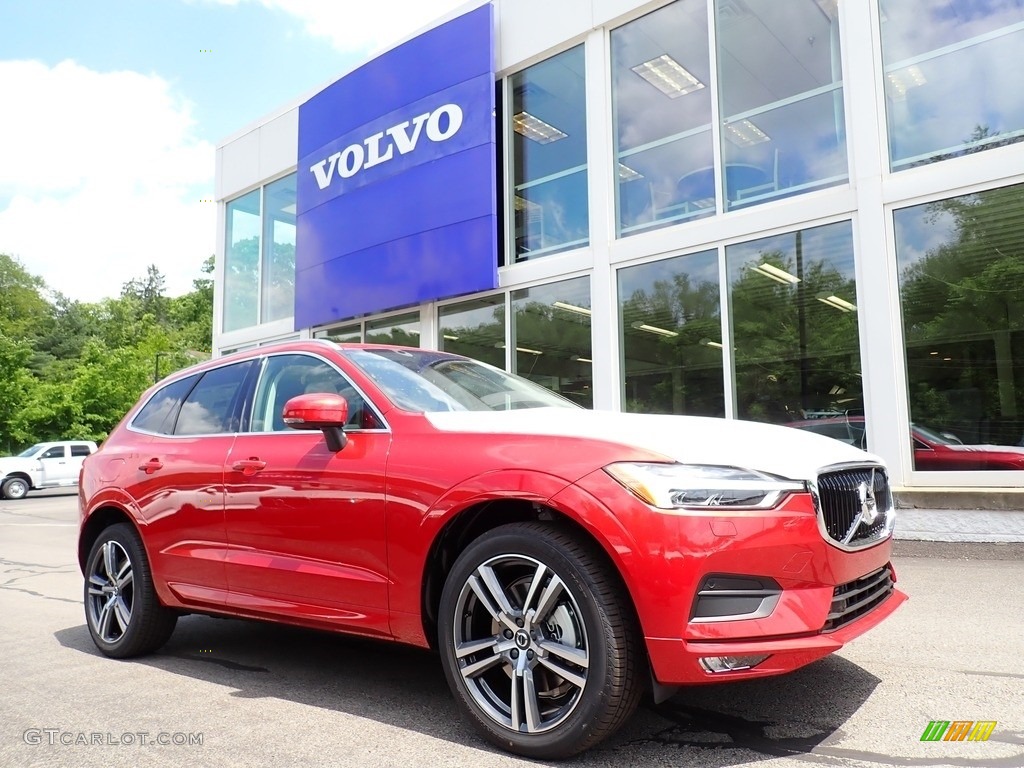 Fusion Red Metallic 2020 Volvo XC60 T6 AWD Momentum Exterior Photo #138242750