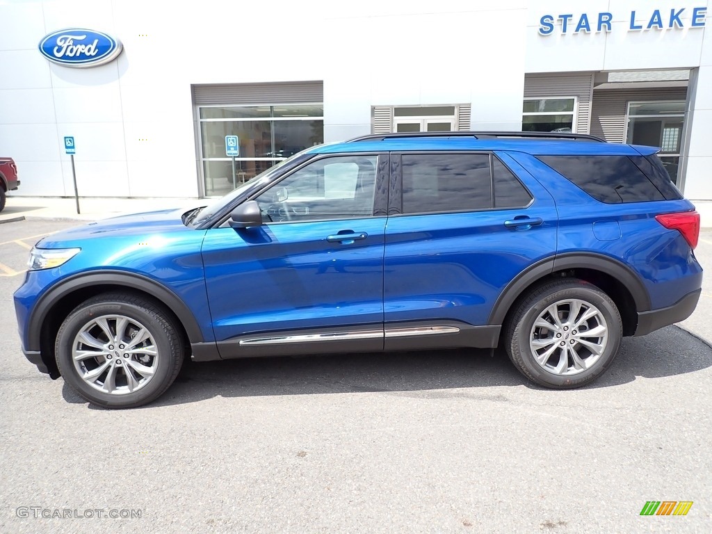 2020 Explorer XLT 4WD - Atlas Blue Metallic / Ebony photo #2