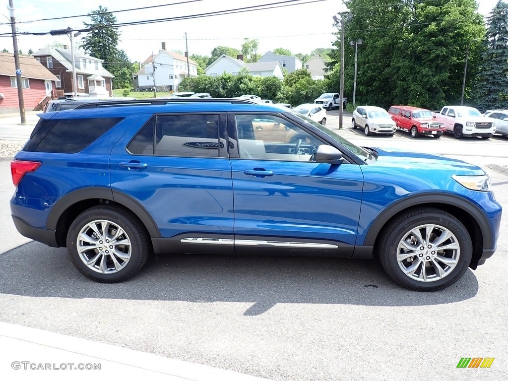 2020 Explorer XLT 4WD - Atlas Blue Metallic / Ebony photo #7