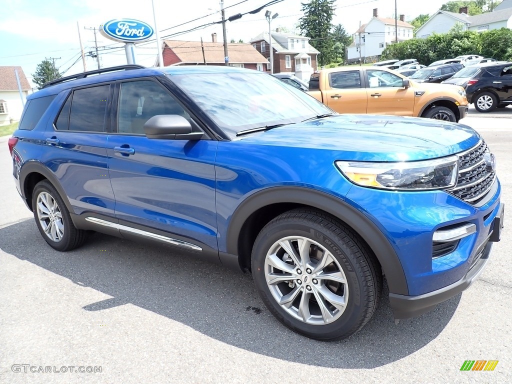 2020 Explorer XLT 4WD - Atlas Blue Metallic / Ebony photo #8