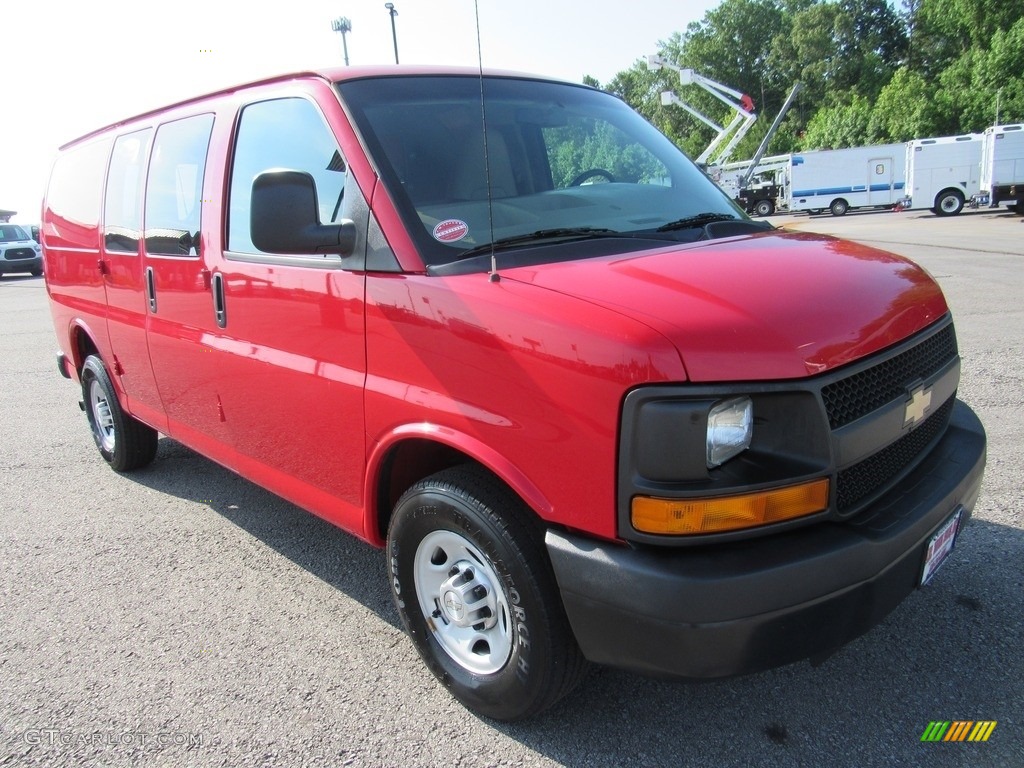 Red Hot 2015 Chevrolet Express 3500 Cargo WT Exterior Photo #138244901