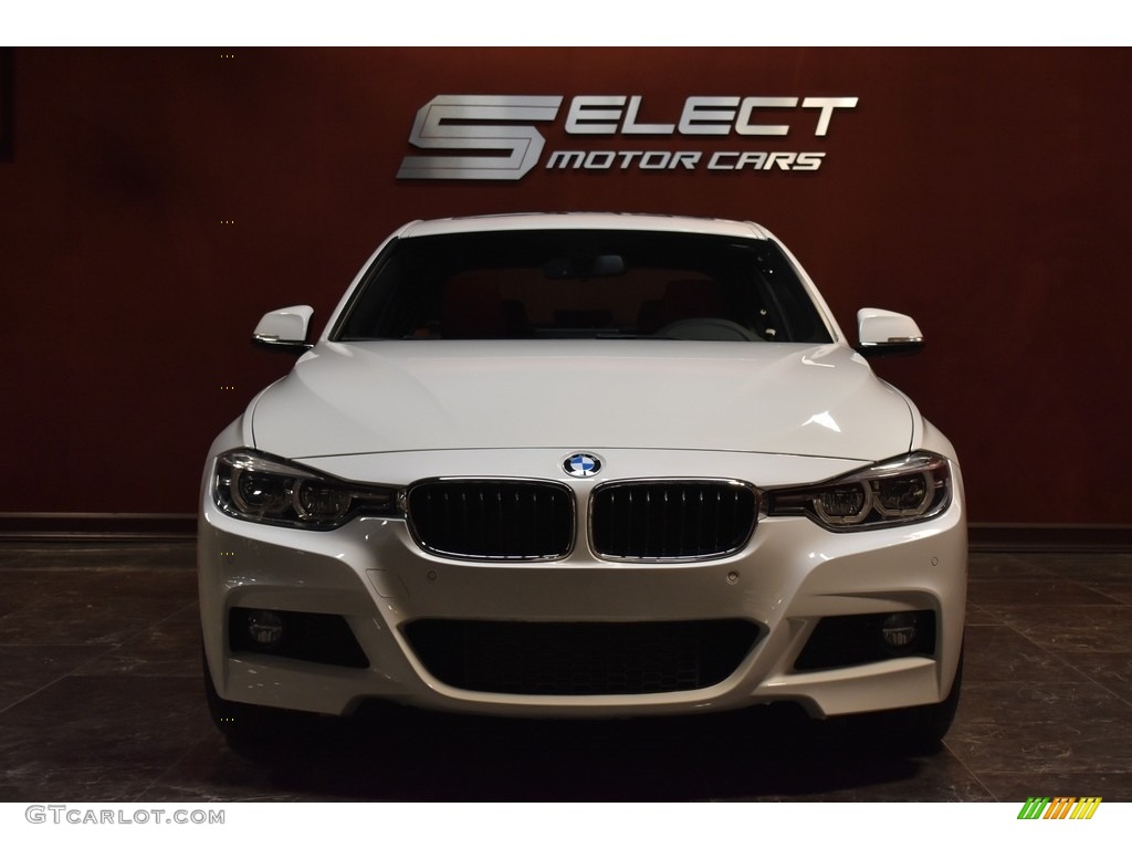 2017 3 Series 330i xDrive Sedan - Alpine White / Coral Red photo #2