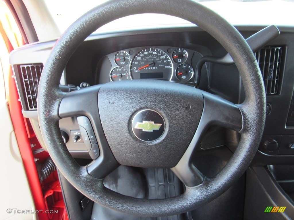 2015 Chevrolet Express 3500 Cargo WT Medium Pewter Steering Wheel Photo #138245480