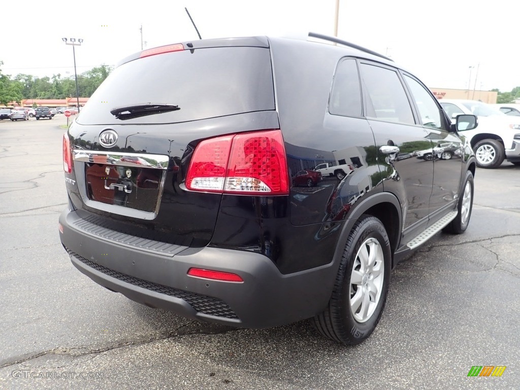 2012 Sorento LX V6 AWD - Ebony Black / Black photo #8