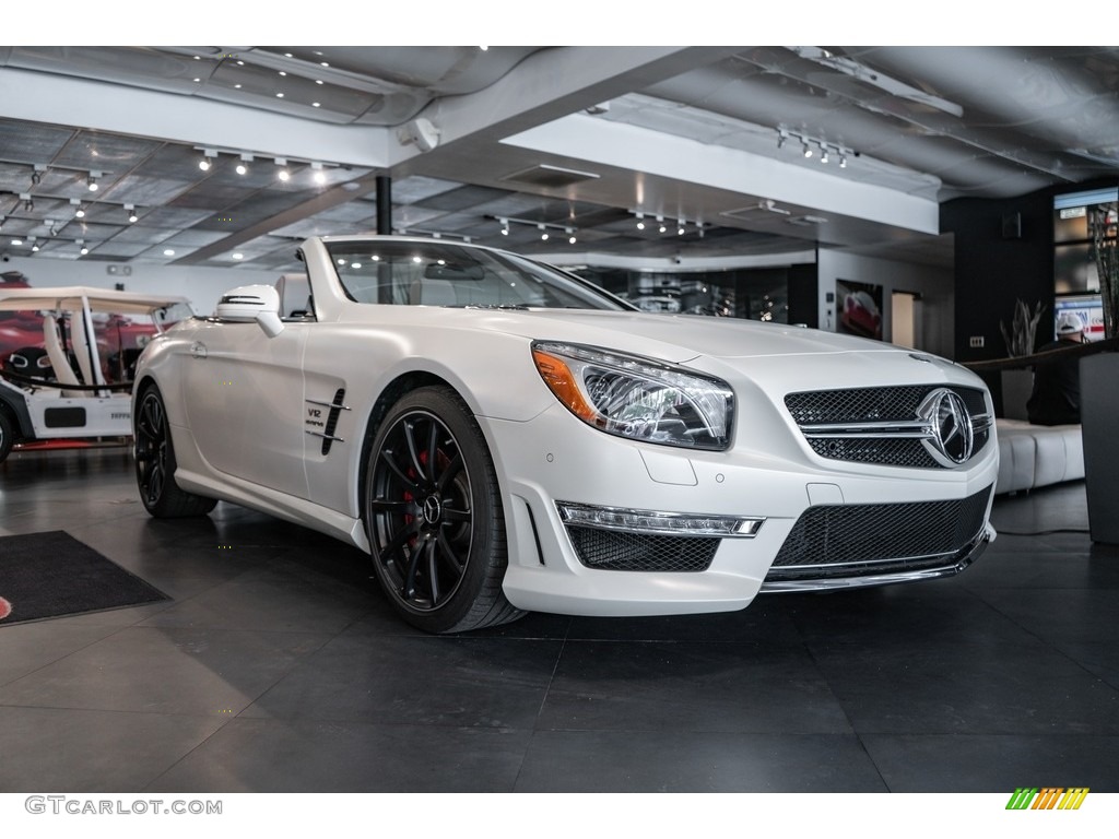 2013 SL 65 AMG Roadster - designo Magno Cashmere White / designo Platinum White photo #1