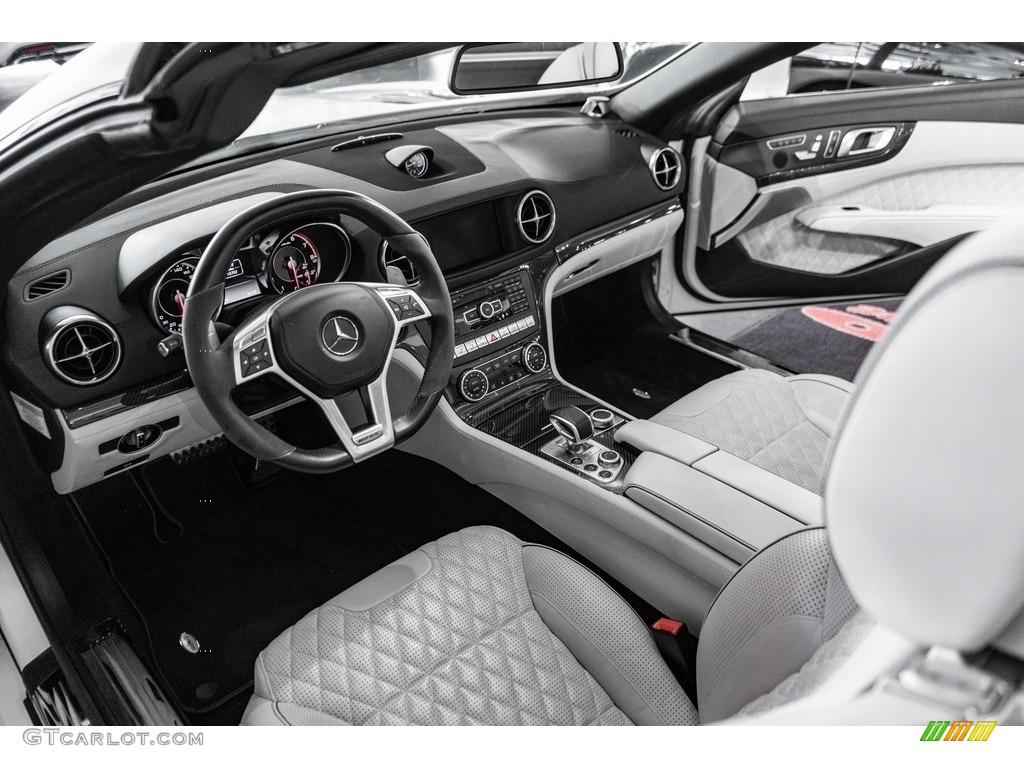 designo Platinum White Interior 2013 Mercedes-Benz SL 65 AMG Roadster Photo #138246752