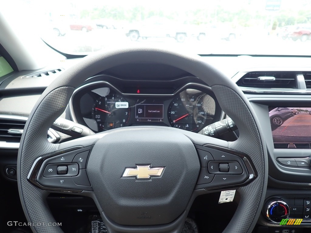 2021 Chevrolet Trailblazer LS Jet Black Steering Wheel Photo #138248679