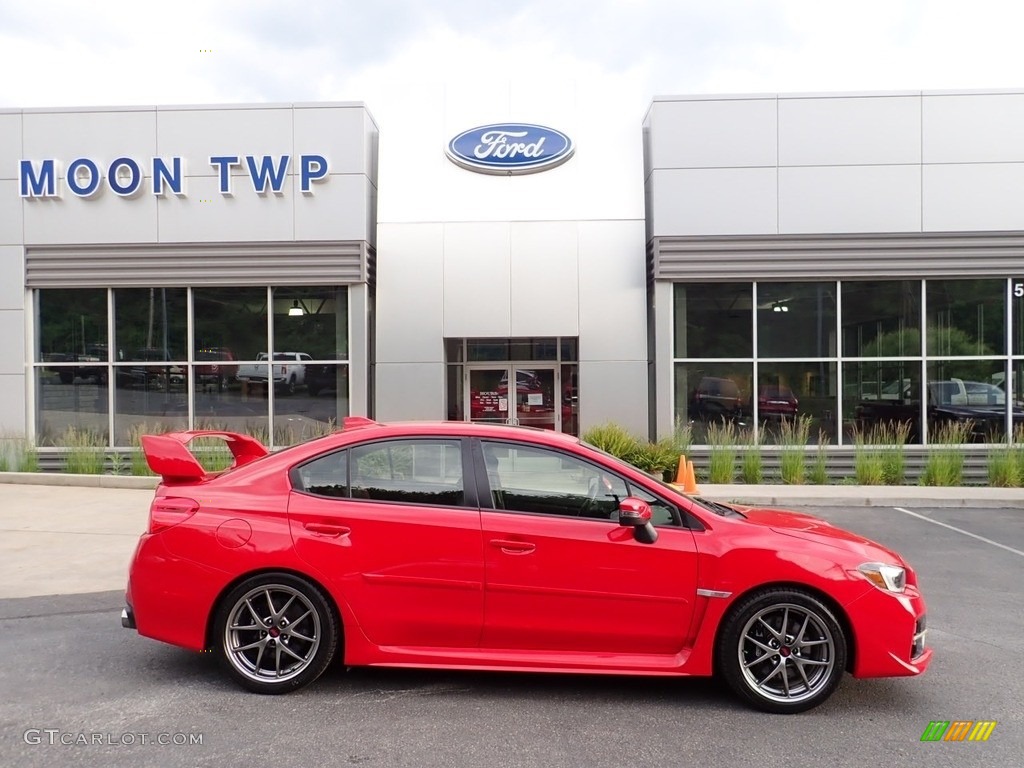 2017 WRX STI Limited - Pure Red / Carbon Black photo #1