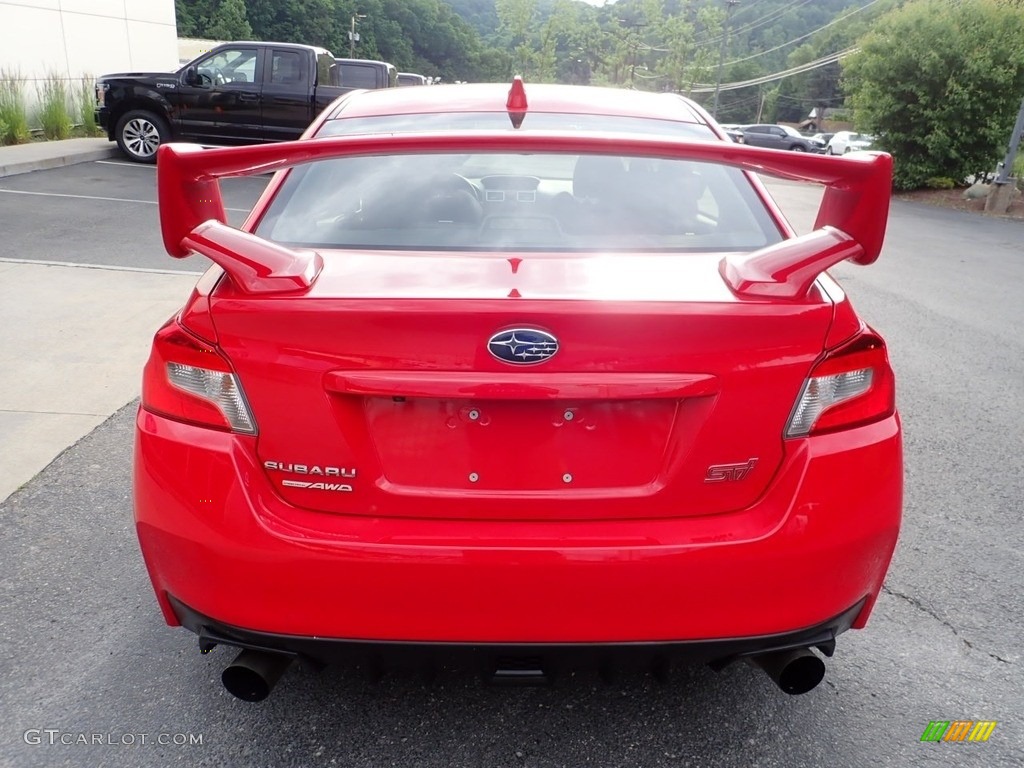 2017 WRX STI Limited - Pure Red / Carbon Black photo #3