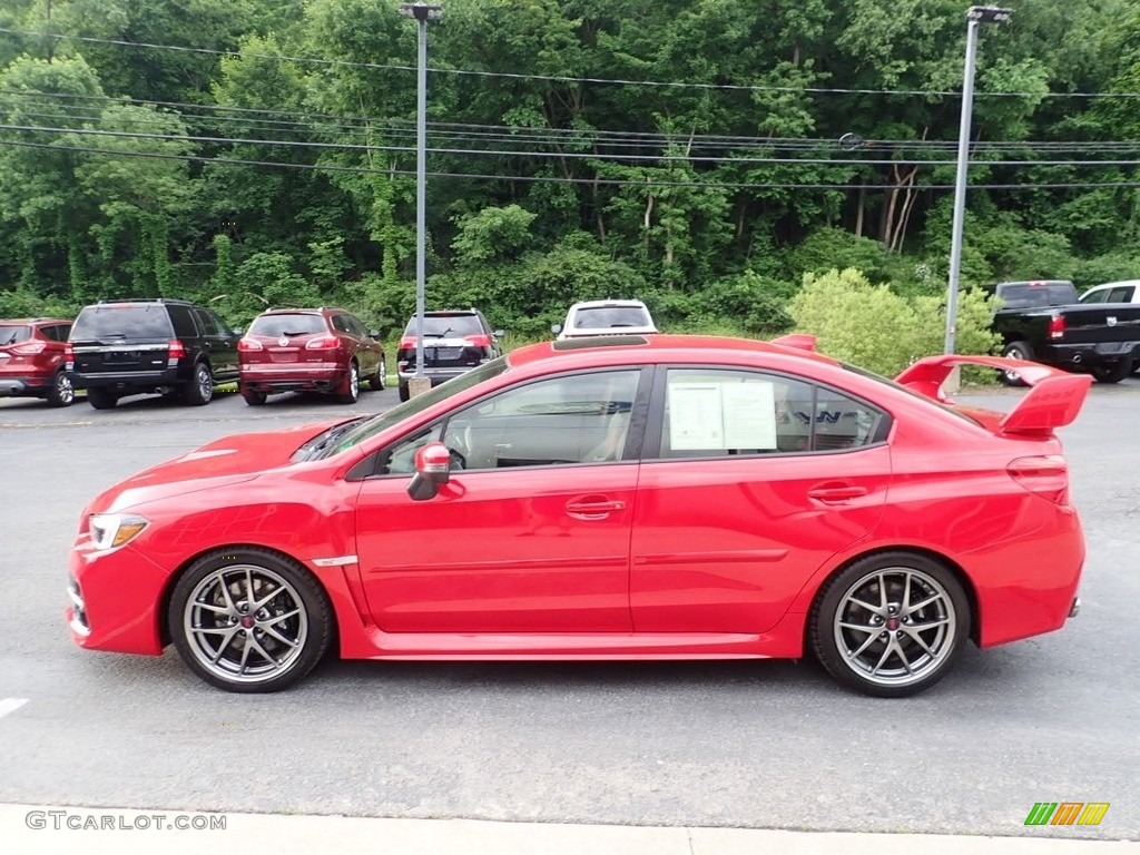 Pure Red 2017 Subaru WRX STI Limited Exterior Photo #138251006