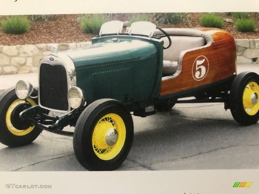 Green 1929 Ford Model A Roadster Exterior Photo #138251615