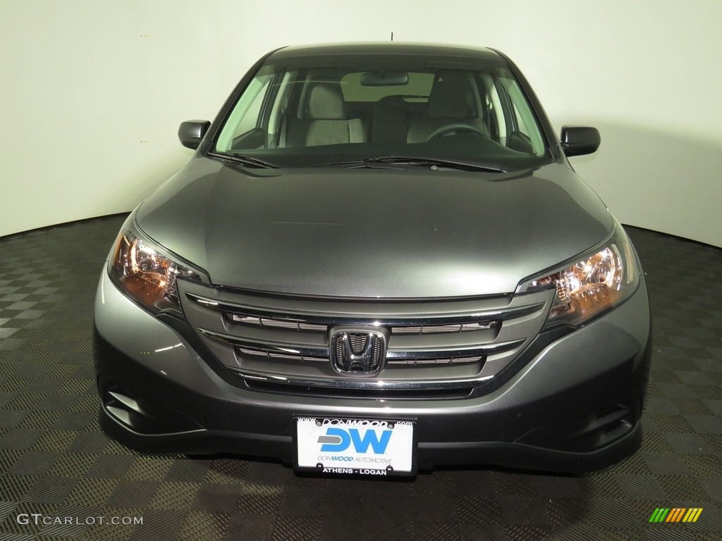 2014 CR-V LX AWD - Urban Titanium Metallic / Gray photo #4
