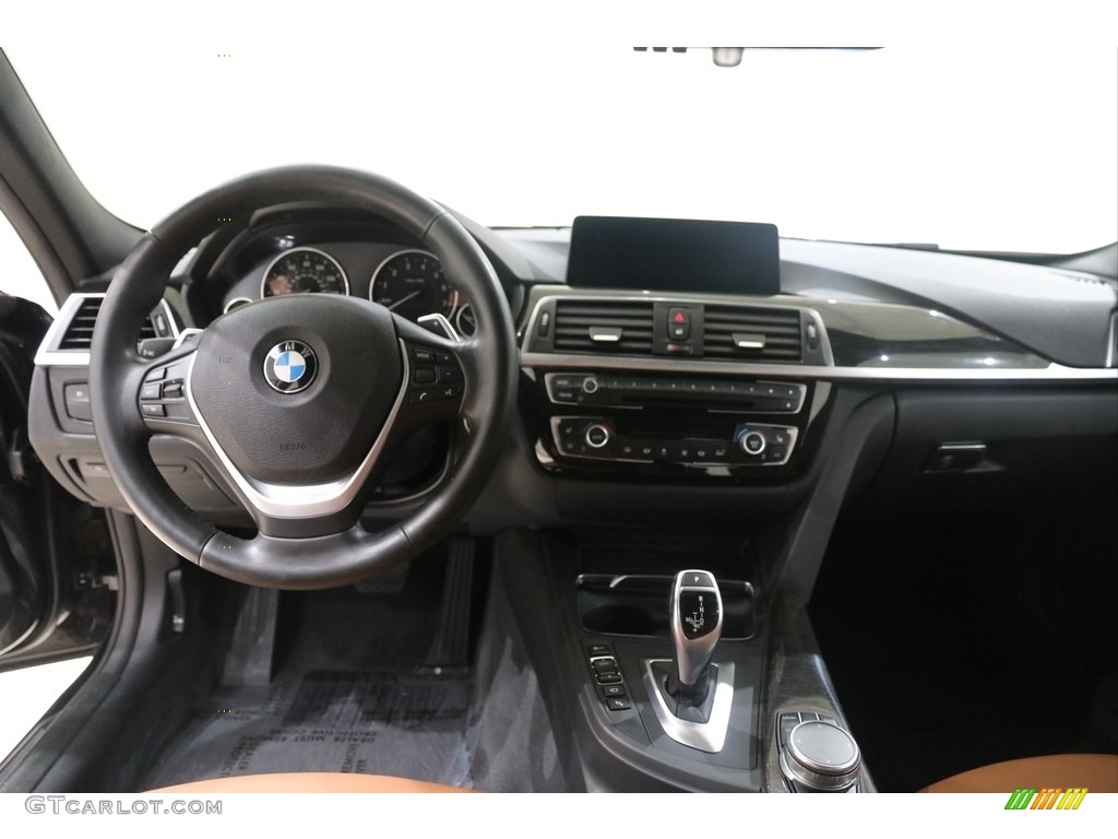 2017 3 Series 340i xDrive Sedan - Black Sapphire Metallic / Saddle Brown photo #7