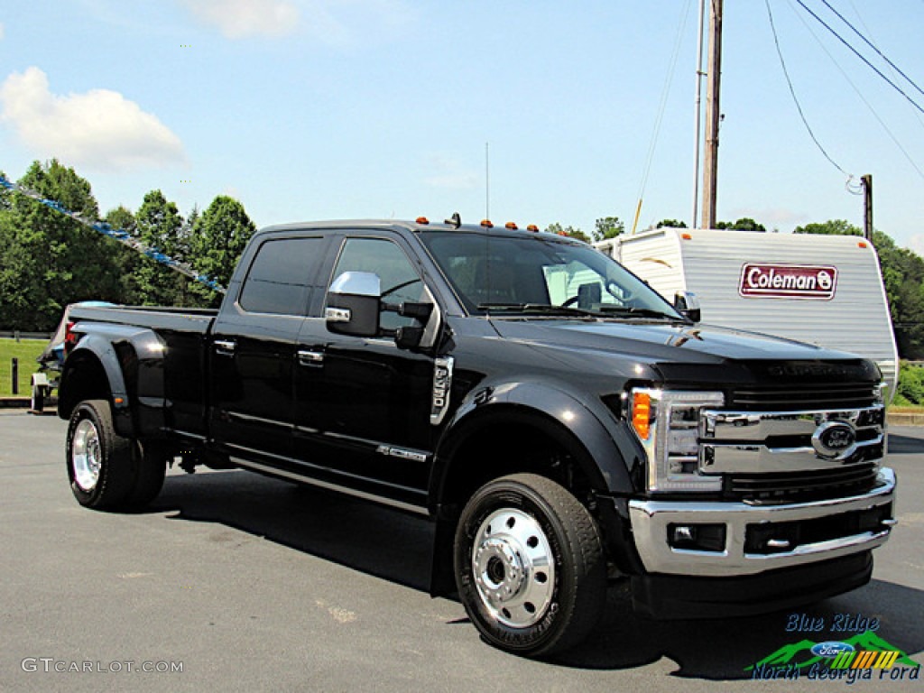 2019 F450 Super Duty King Ranch Crew Cab 4x4 - Agate Black / King Ranch Java photo #7