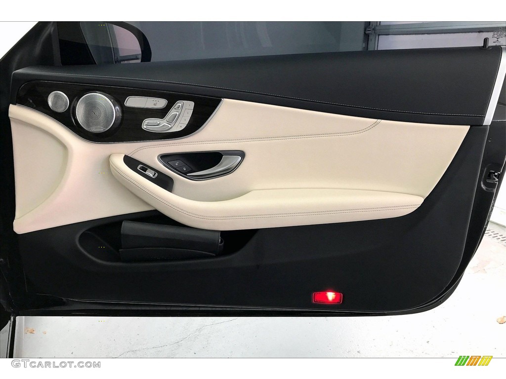 2017 Mercedes-Benz C 300 Coupe Silk Beige/Black Door Panel Photo #138254561