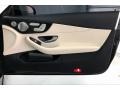 Silk Beige/Black 2017 Mercedes-Benz C 300 Coupe Door Panel