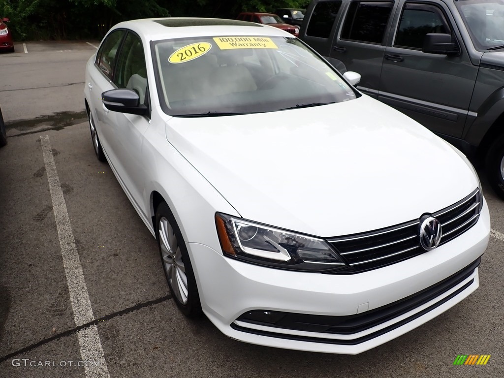 Pure White 2016 Volkswagen Jetta SEL Exterior Photo #138255074