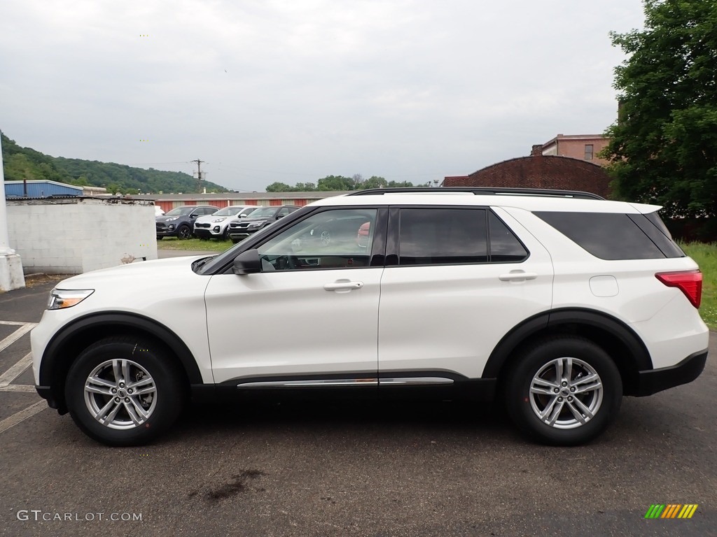 2020 Explorer XLT 4WD - Oxford White / Sandstone photo #7