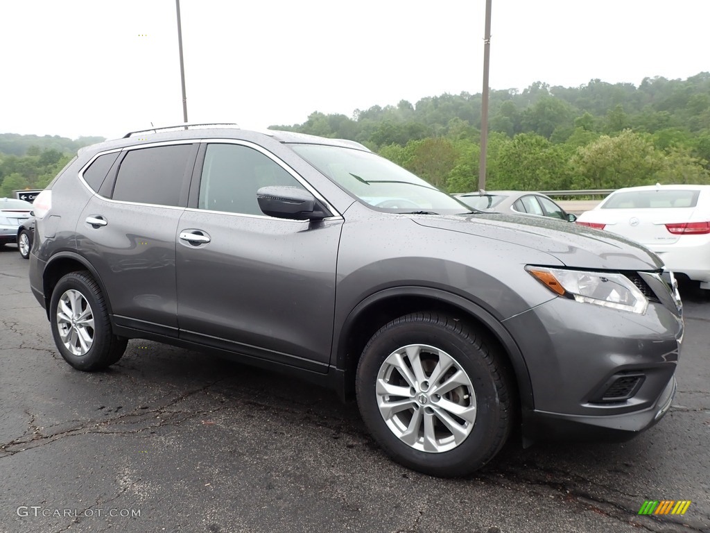 Gun Metallic 2016 Nissan Rogue SV Exterior Photo #138256041