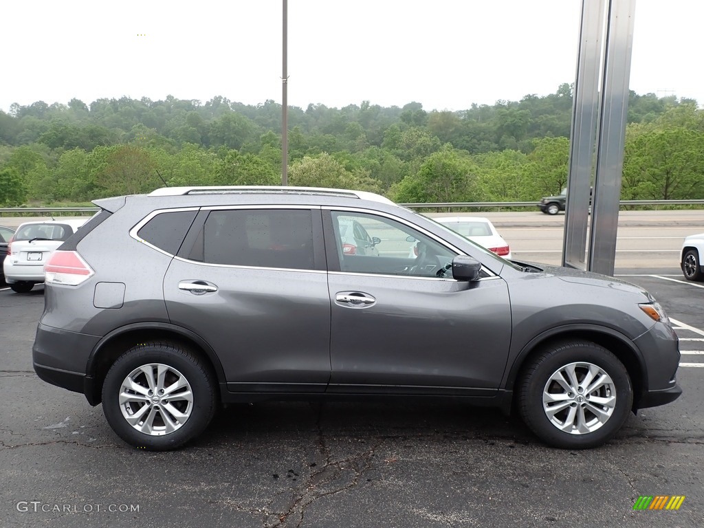 Gun Metallic 2016 Nissan Rogue SV Exterior Photo #138256065