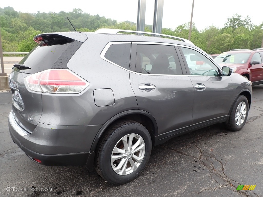 Gun Metallic 2016 Nissan Rogue SV Exterior Photo #138256176
