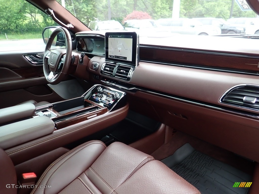 Mahogany Red Interior 2018 Lincoln Navigator Black Label 4x4 Photo #138256829