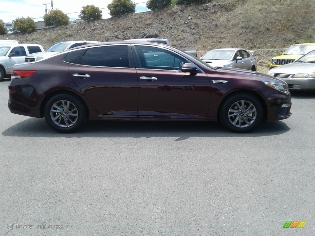 2020 Optima LX - Sangria / Black photo #7