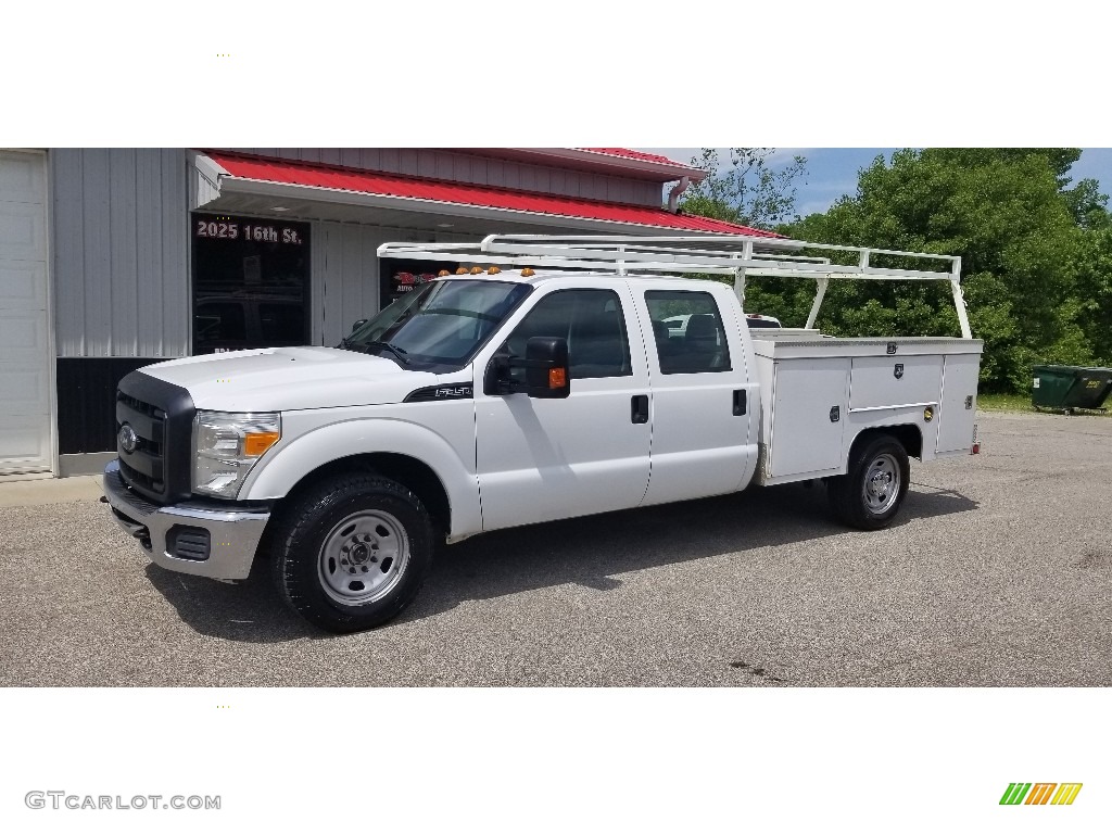 2013 F350 Super Duty XL Regular Cab Chassis - Oxford White / Steel photo #1