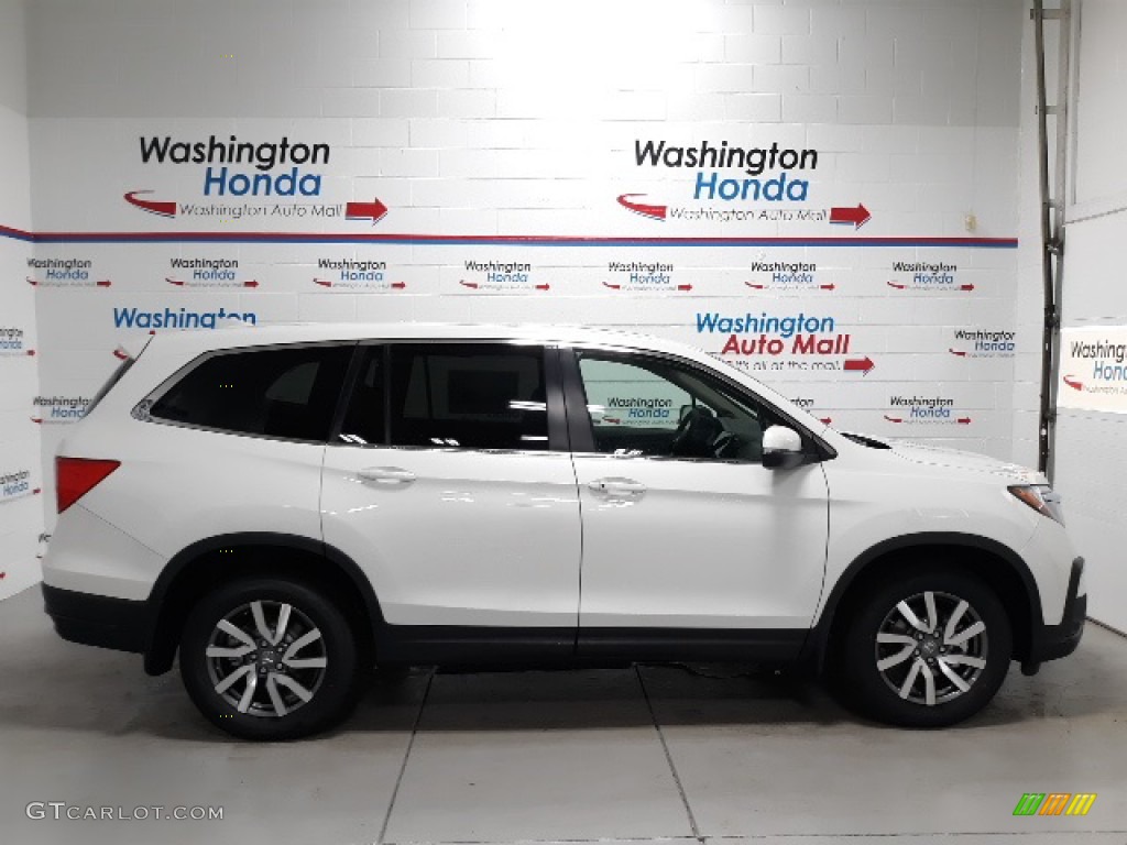 2020 Platinum White Pearl Honda Pilot Ex L Awd 138255889 Photo 19