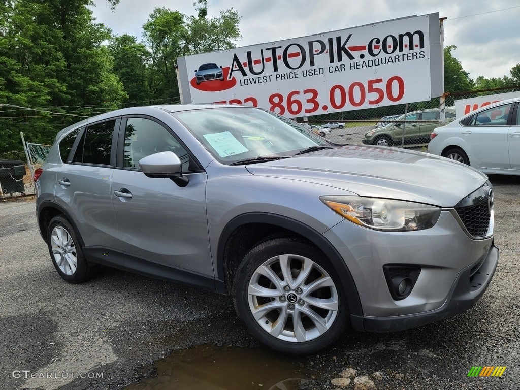 2013 CX-5 Grand Touring AWD - Liquid Silver / Black photo #1