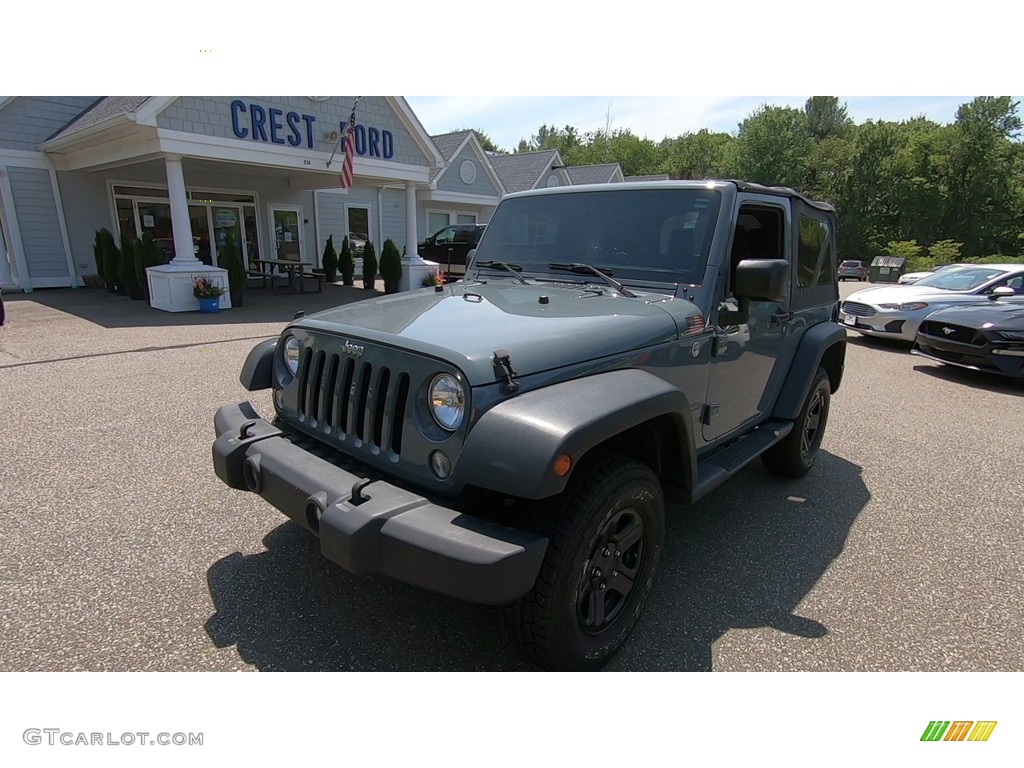 2015 Wrangler Sport 4x4 - Anvil / Black photo #3