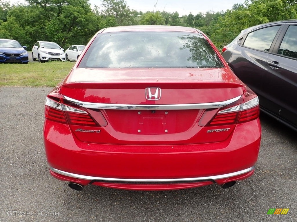 2017 Accord Sport Sedan - San Marino Red / Black photo #3