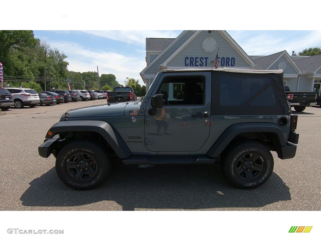 2015 Wrangler Sport 4x4 - Anvil / Black photo #4