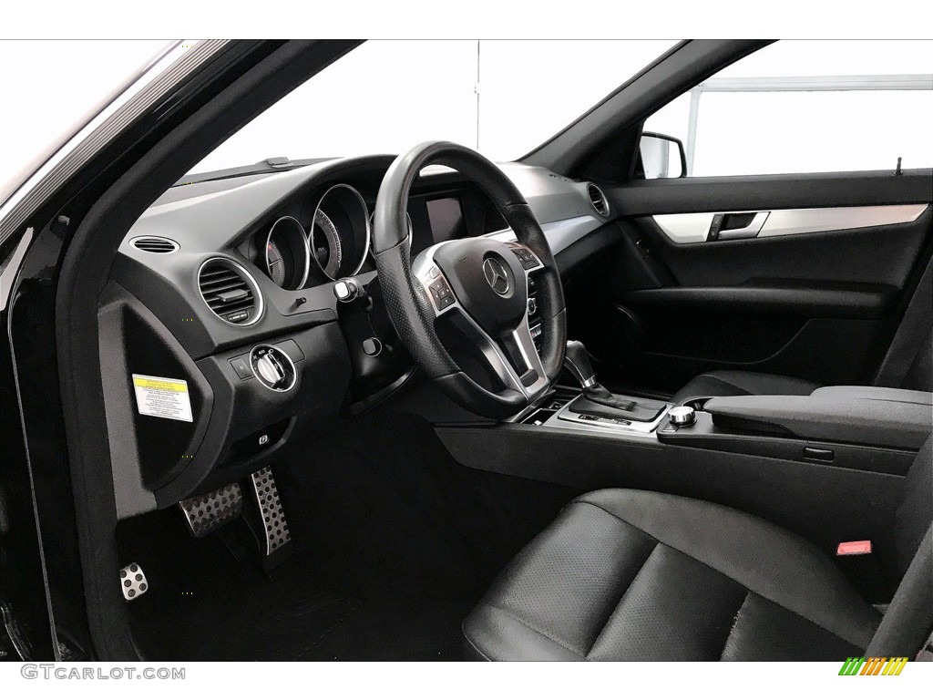 Black Interior 2014 Mercedes-Benz C 250 Sport Photo #138262520