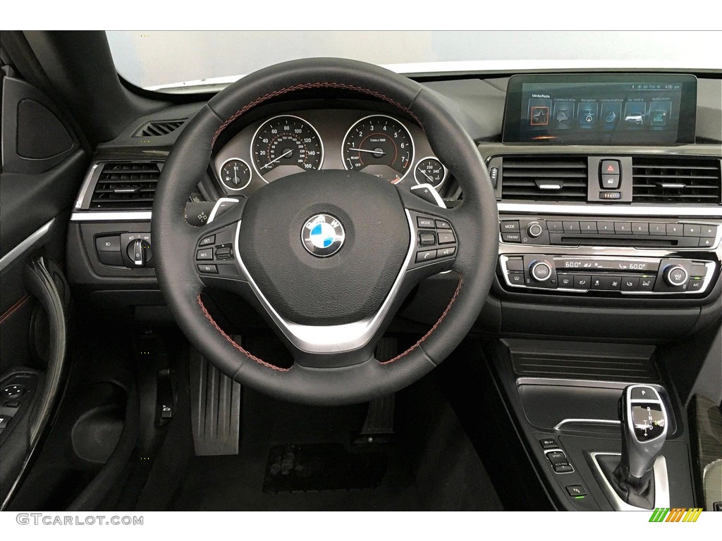 2017 BMW 4 Series 430i Convertible Black Dashboard Photo #138264665