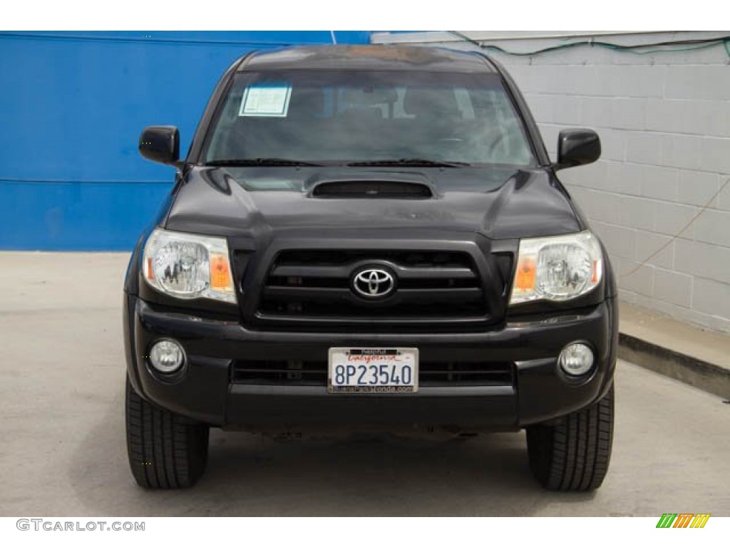 2008 Tacoma V6 PreRunner TRD Sport Double Cab - Black Sand Pearl / Graphite Gray photo #7