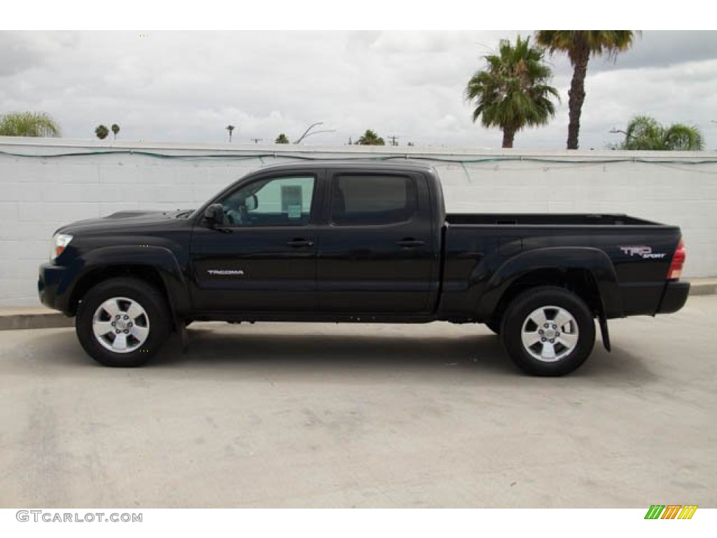 2008 Tacoma V6 PreRunner TRD Sport Double Cab - Black Sand Pearl / Graphite Gray photo #8