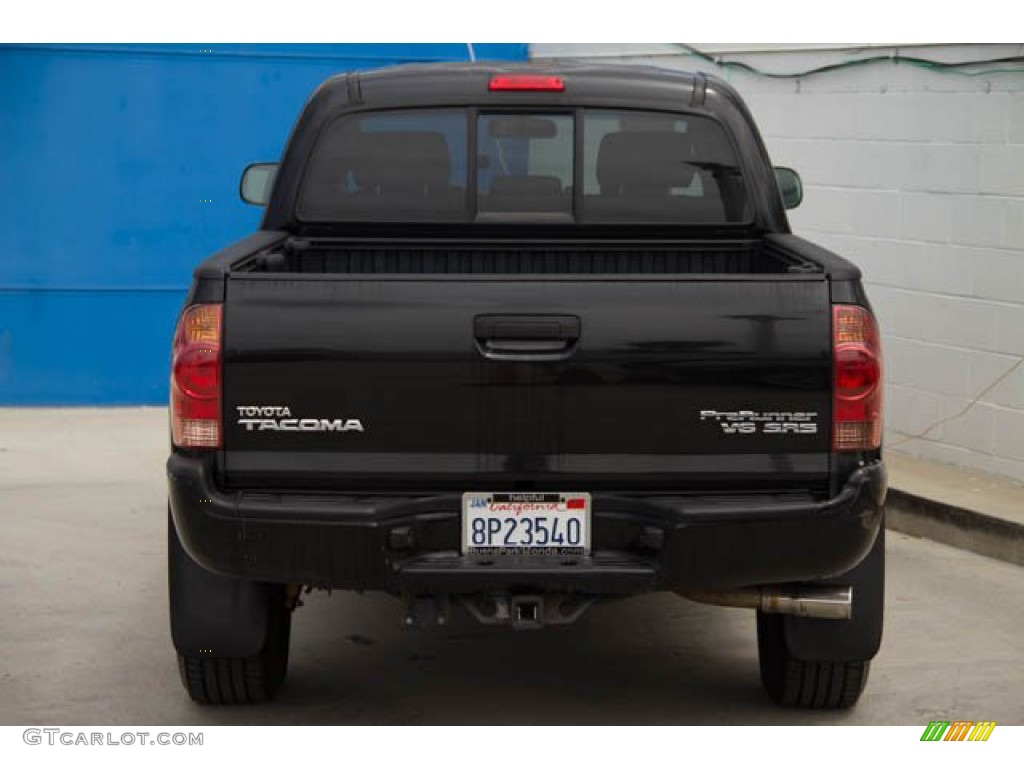 2008 Tacoma V6 PreRunner TRD Sport Double Cab - Black Sand Pearl / Graphite Gray photo #9