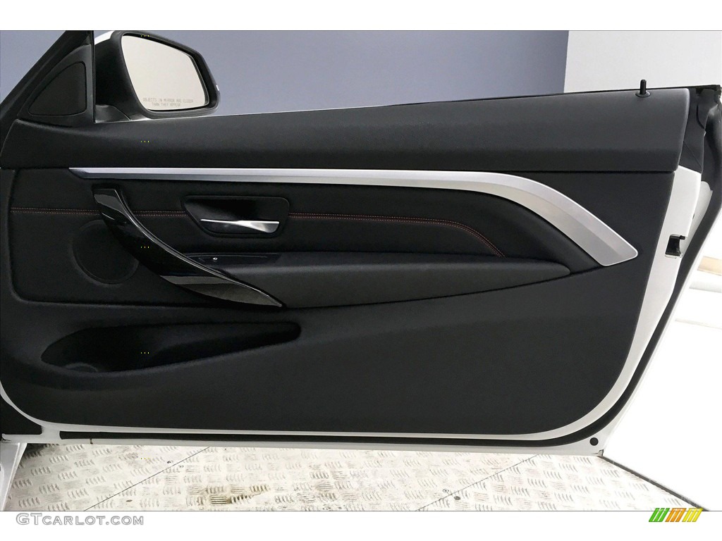 2017 BMW 4 Series 430i Convertible Black Door Panel Photo #138265118