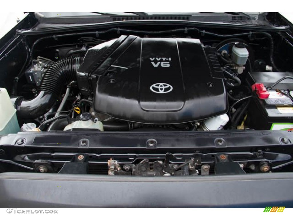 2008 Tacoma V6 PreRunner TRD Sport Double Cab - Black Sand Pearl / Graphite Gray photo #28