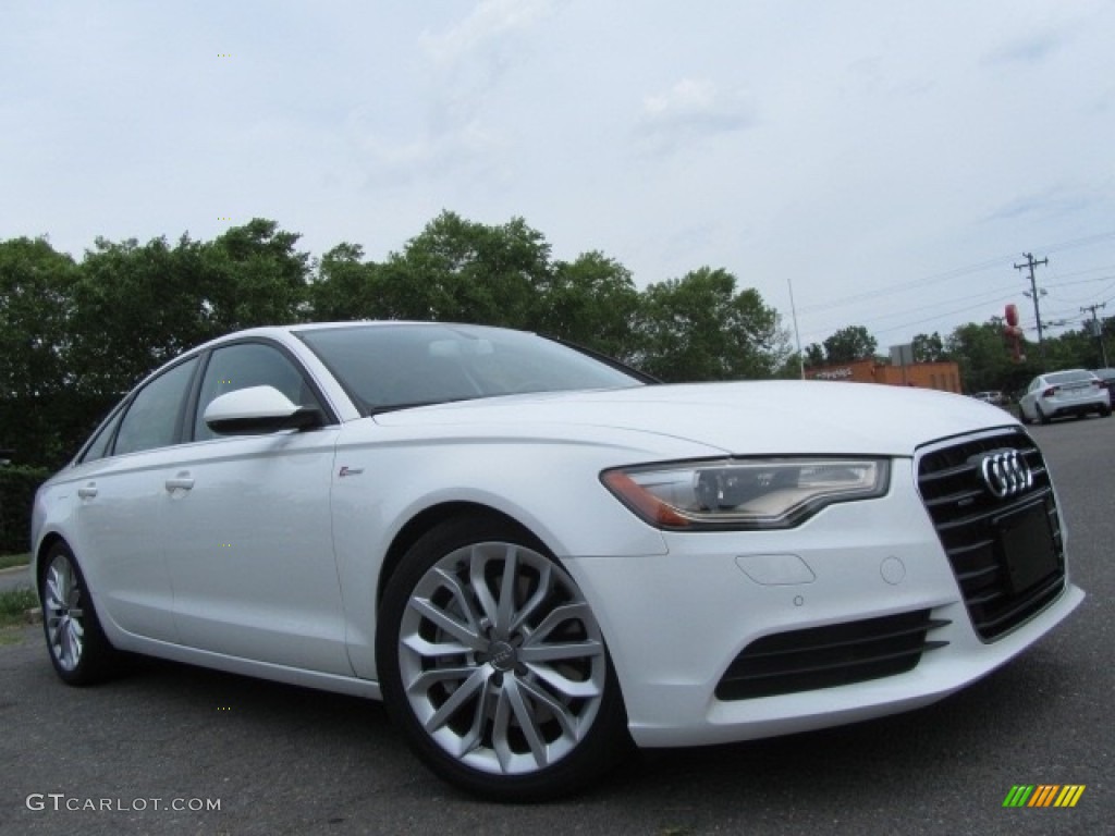 2012 A6 3.0T quattro Sedan - Ibis White / Black photo #1