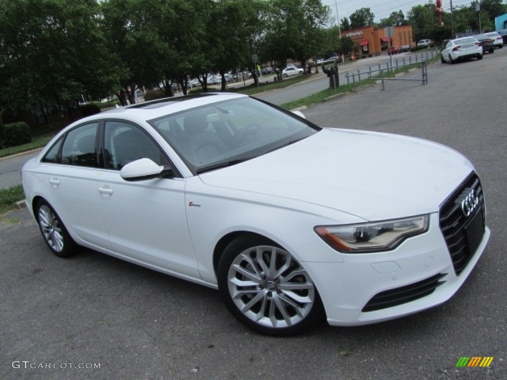 2012 A6 3.0T quattro Sedan - Ibis White / Black photo #3