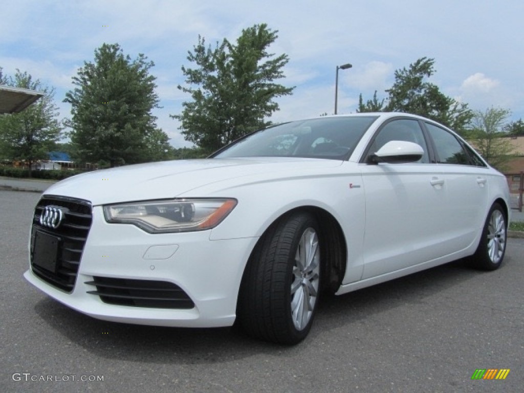 2012 A6 3.0T quattro Sedan - Ibis White / Black photo #6