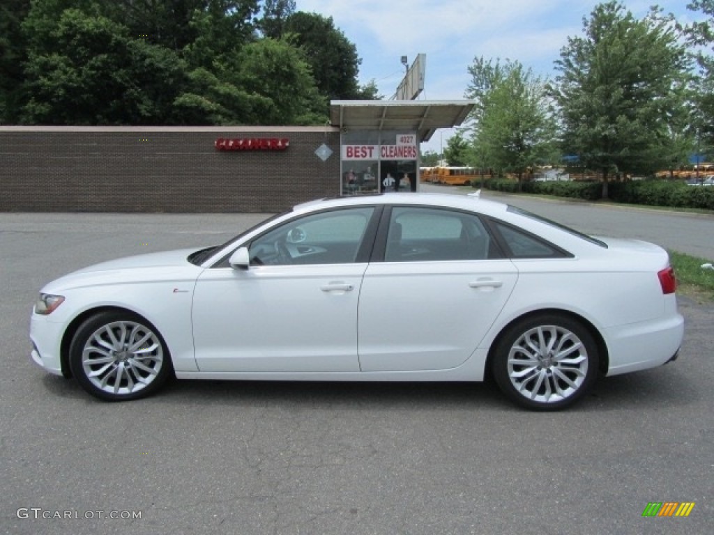 2012 A6 3.0T quattro Sedan - Ibis White / Black photo #7