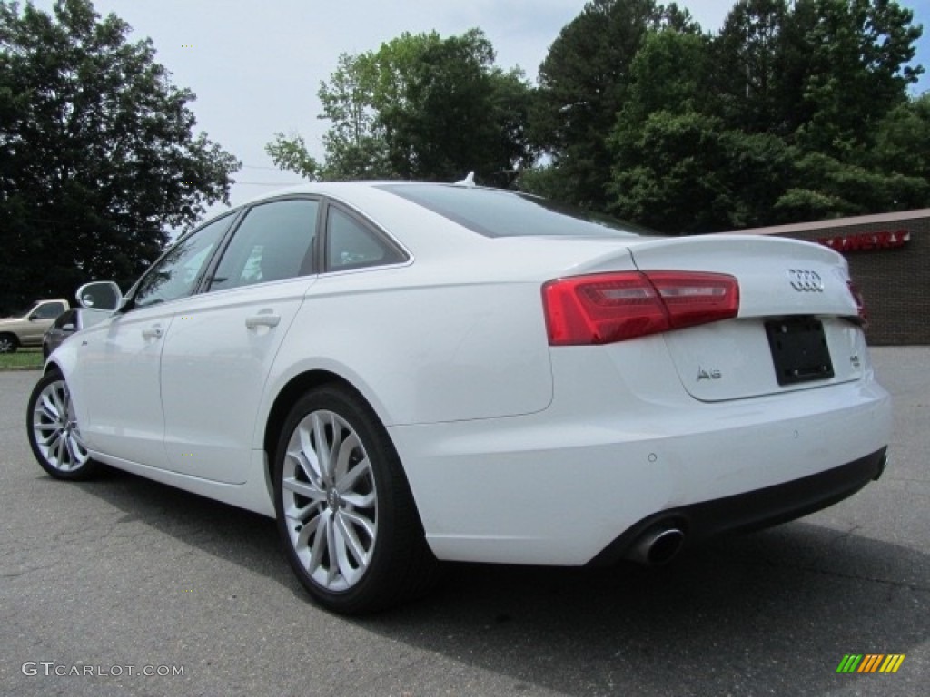 2012 A6 3.0T quattro Sedan - Ibis White / Black photo #8